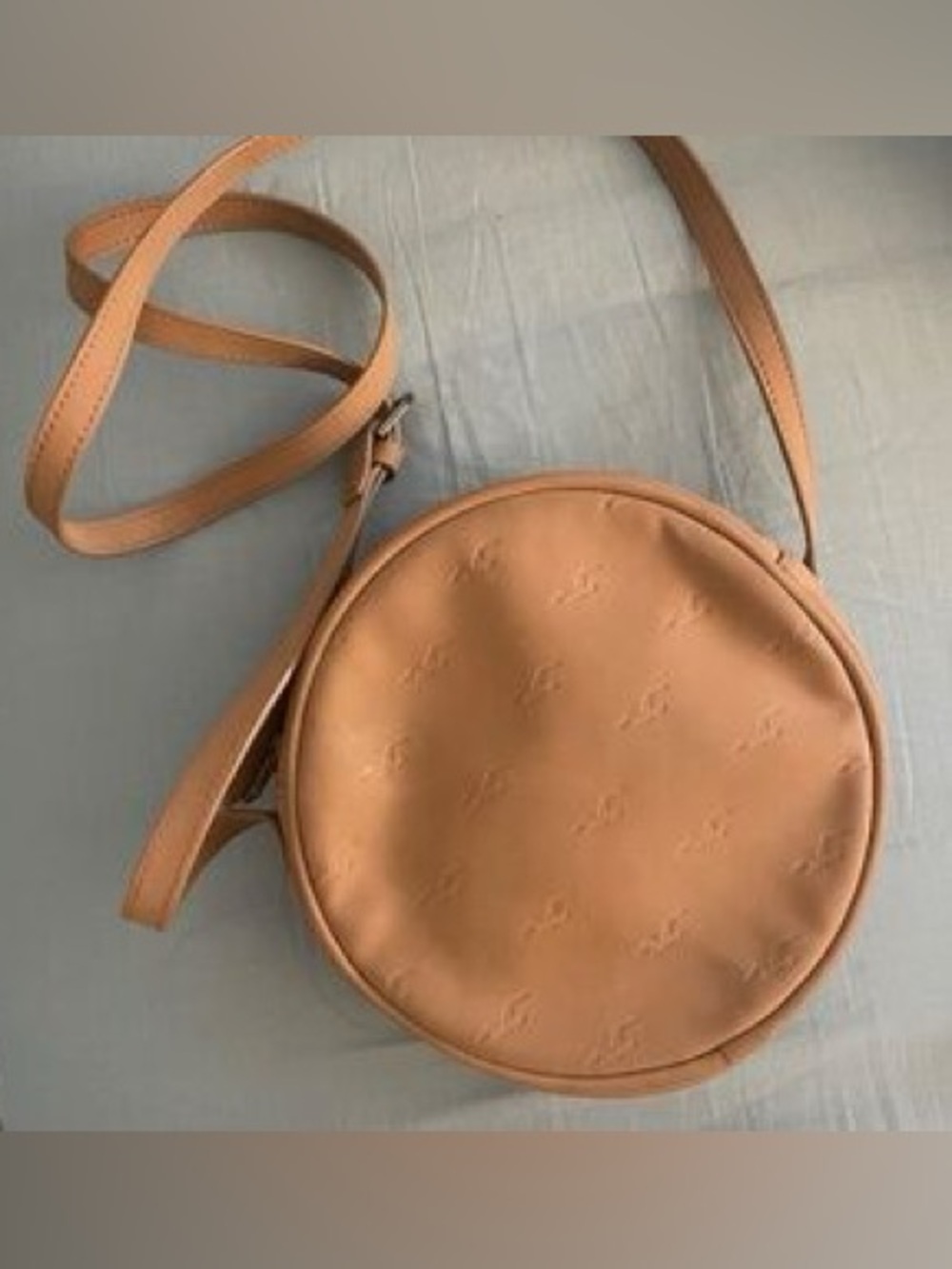 Hollister Tan Round Crossbody Bag